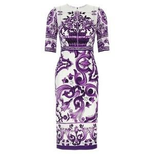 Dolce & Gabbana Maiolica Print Dress - NWT